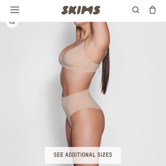 SKIMS “Fits Everybody Crossover Bralette” Size Small - Picture 3 of 4